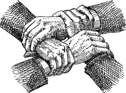 Vintage Illustration handshake