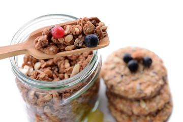 Granola close-up