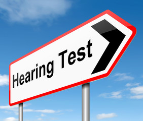 Hearing test concept.