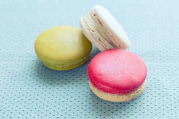 colorful macaron sweet tasty dessert