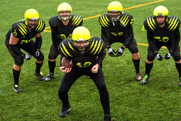 Men playing american football