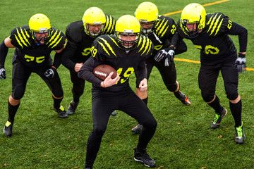 Men playing american football