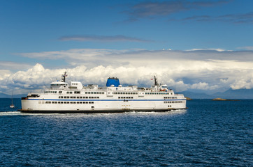 Fototapeta na wymiar Passenger Ferry in Navigation