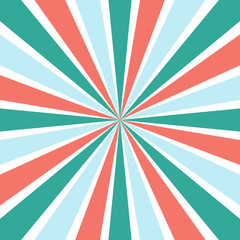 Fototapeta premium Burst vector background in retro style.