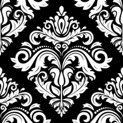 Damask Seamless  Pattern. Orient Background