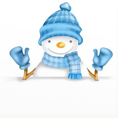 snowman with white background