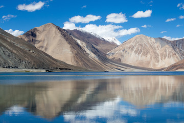 Pangong Lake in Himalayas, Ladakh, India