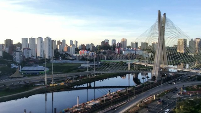 Time lapse from Sao Paulo City, Brazil, at sunset.