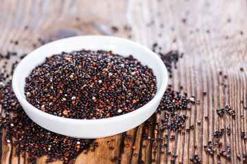 Black Quinoa in a bowl
