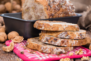 Fresh made Walnut Bread