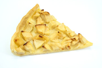 part de tarte aux pommes