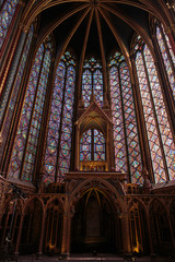 Paris - Interiors of the Sainte-Chapelle