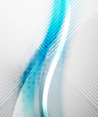 Blue blurred blank business layout