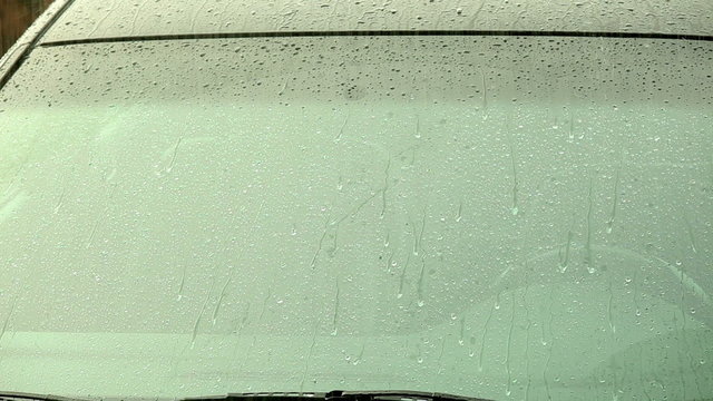 Car window in rain 01