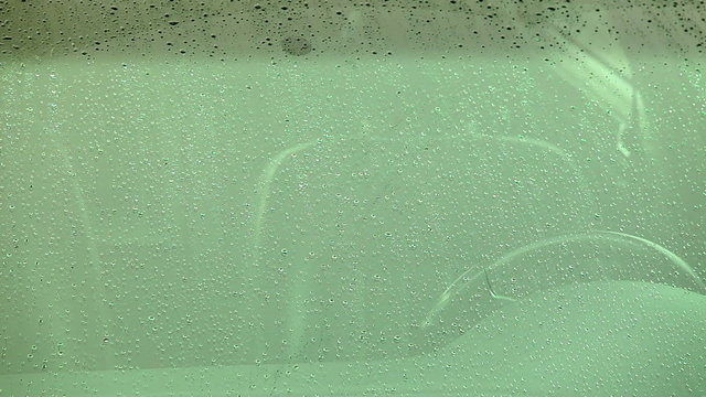 Rain on car window 04