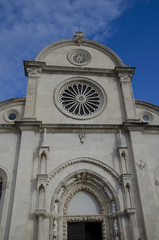 front side of sibenik cathedral