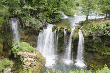 Fototapeta na wymiar rastoke waterfall