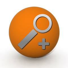 search circular icon on white background