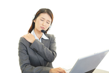 肩こりのオペレーター