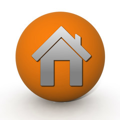 home circular icon on white background