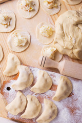 Making dumplings