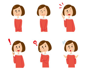 女性　表情