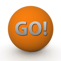 go circular icon on white background