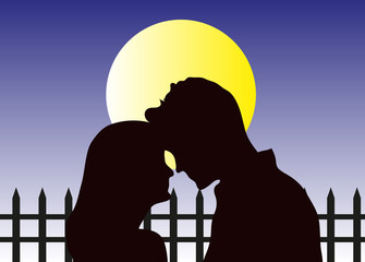 Couple in love background