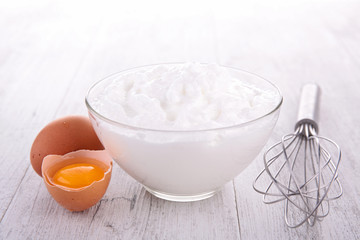 egg whites beaten