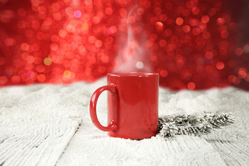 Obraz na płótnie Canvas red mug