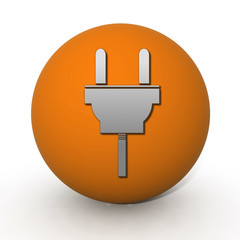 power circular icon on white background