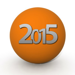 2015  circular icon on white background