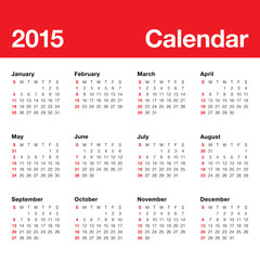 Calender 2015