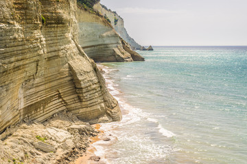 Logas beach at Corfu island in Greece