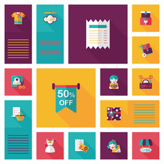 shopping flat app ui background,eps10