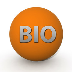 Bio circular icon on white background