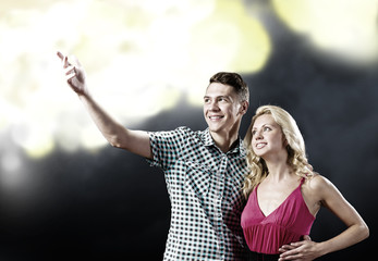 Naklejka premium Happy couple