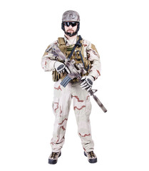 Bearded special warfare operator