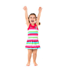 Lucky Kid over isolated white background