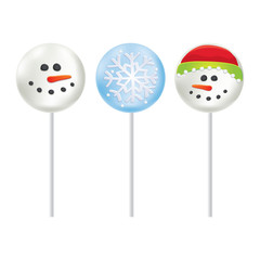 Marshmallow on a stick Snowman and Snowflake.