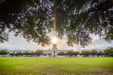 Fototapeta premium Stare budynki Capus Citadel w Charleston South Carolina