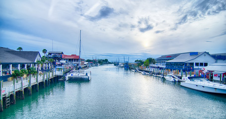 view of shem creek from coleman blvd charleston south carolina