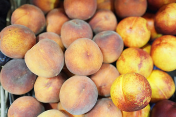 background with a peach