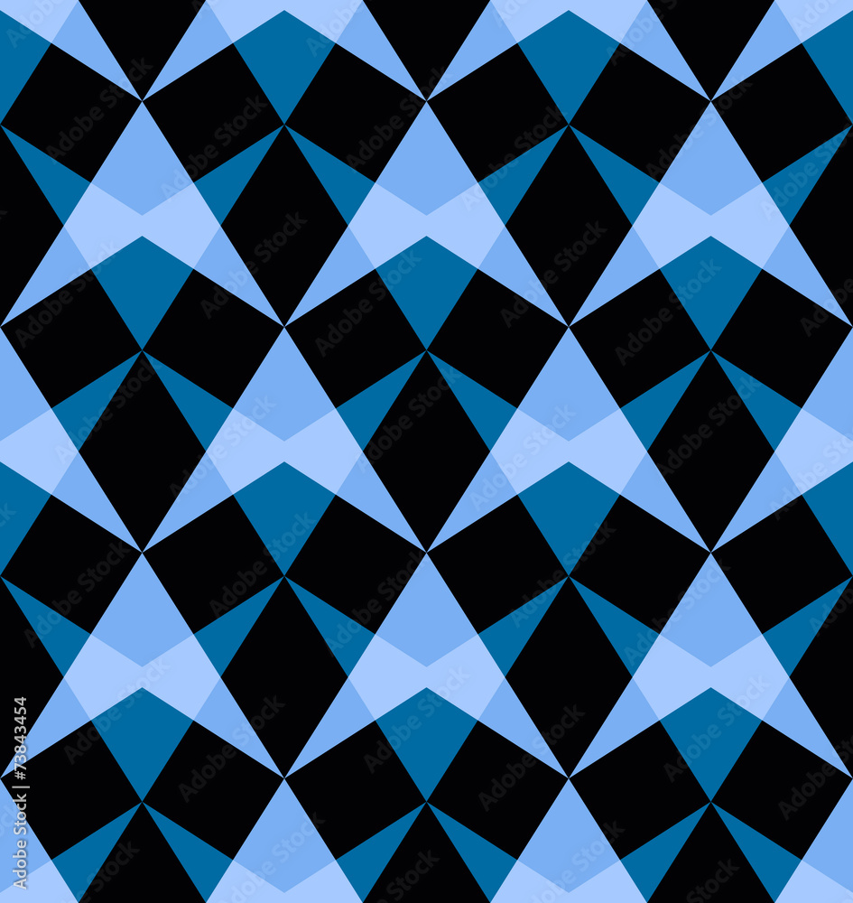 Poster vector seamless pattern with abstract shapes.
