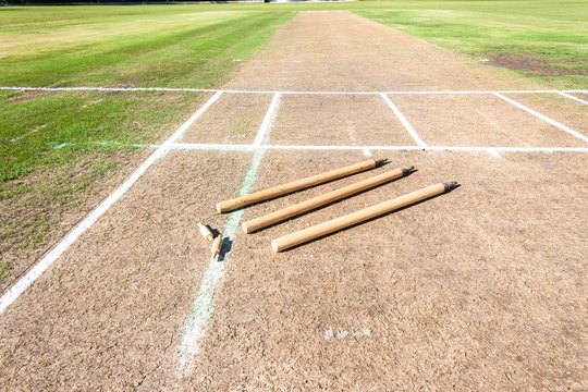 Cricket Wicikets Field