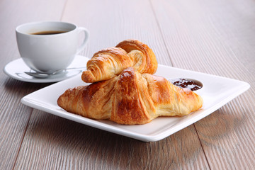 coffee and croissant