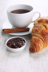 coffee and croissant