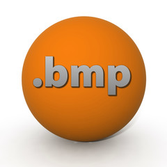.bmp circular icon on white background
