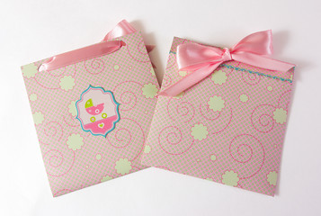 Baby girl envelope