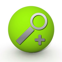 Fototapeta premium search circular icon on white background